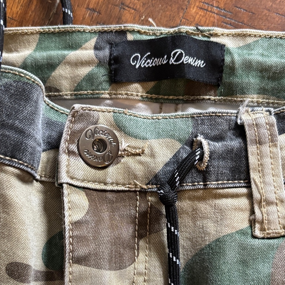 Vicious Denim Camouflage Pants